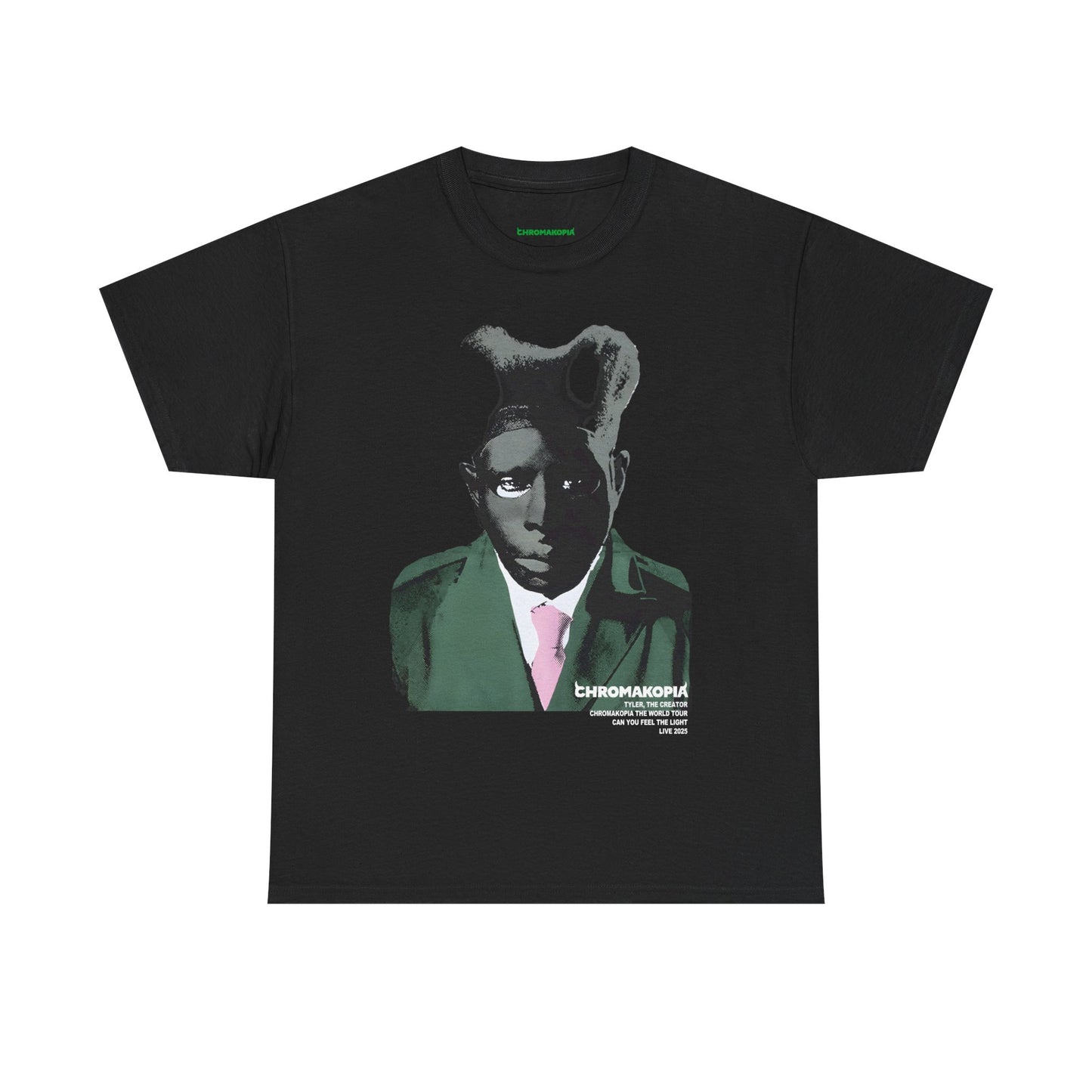 CHROMAKOPIA MERCH - CHROMAKOPIA TYLER FACE BLACK TEE