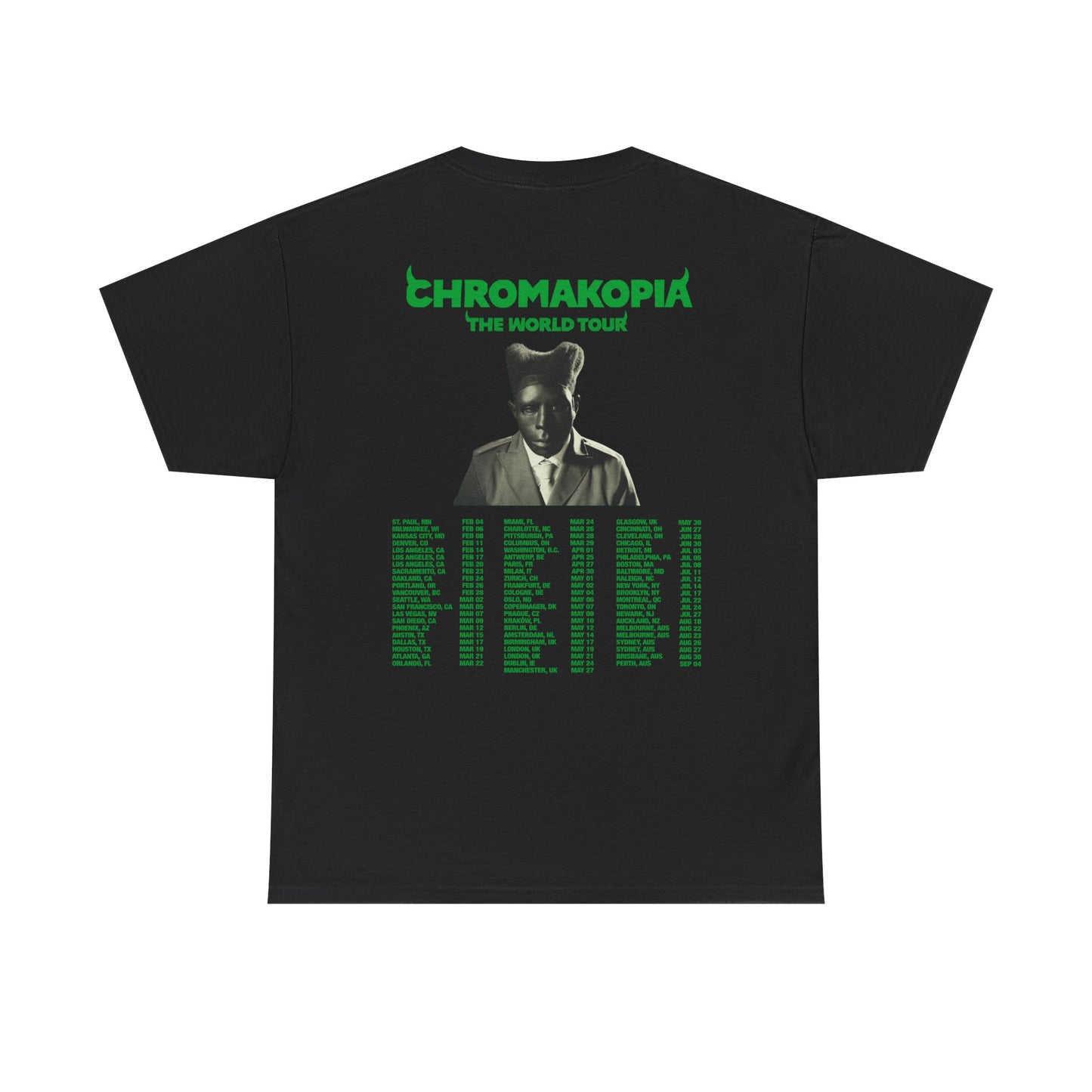 CHROMAKOPIA MERCH - CHROMAKOPIA BLACK TOUR TEE