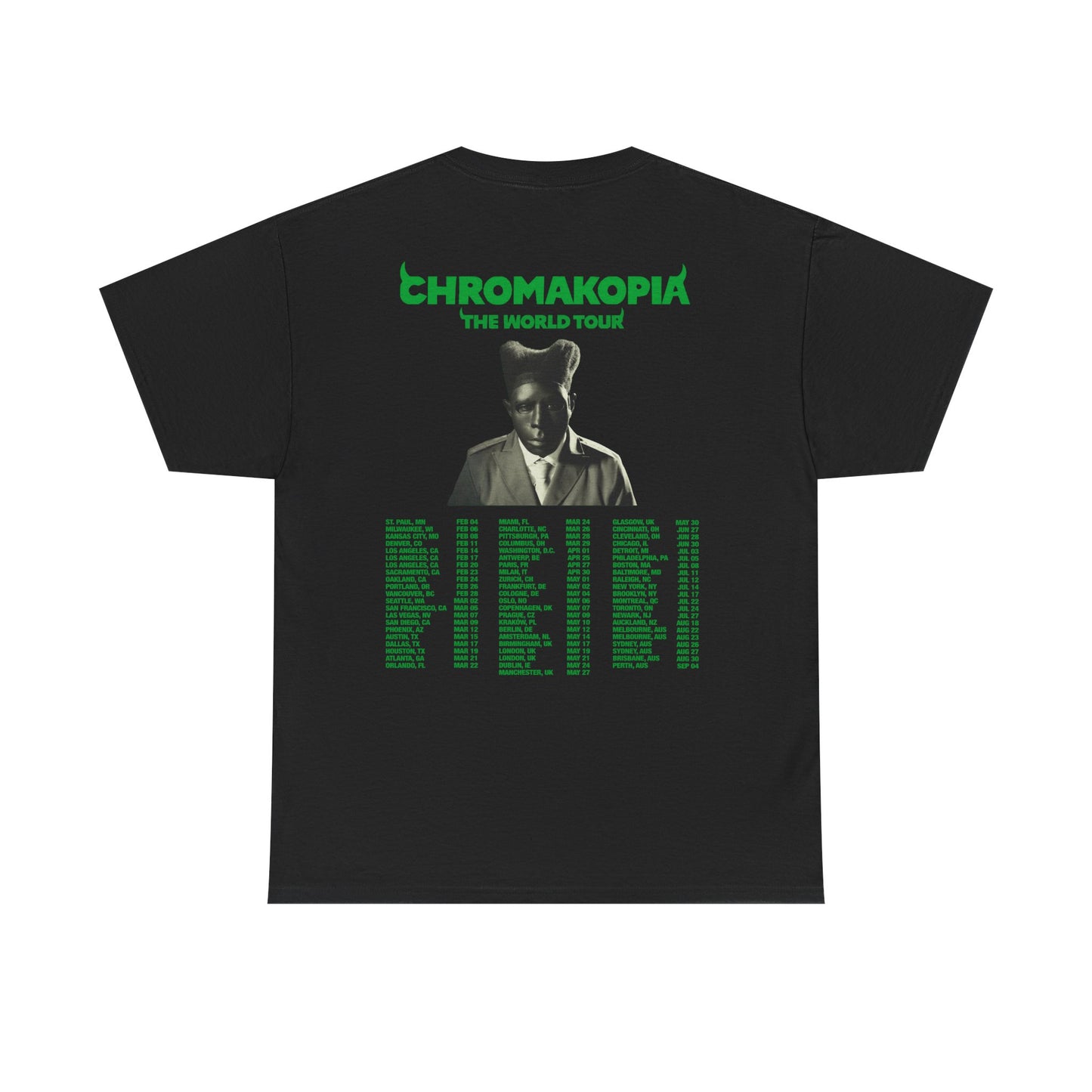 CHROMAKOPIA MERCH - CHROMAKOPIA BLACK TOUR TEE