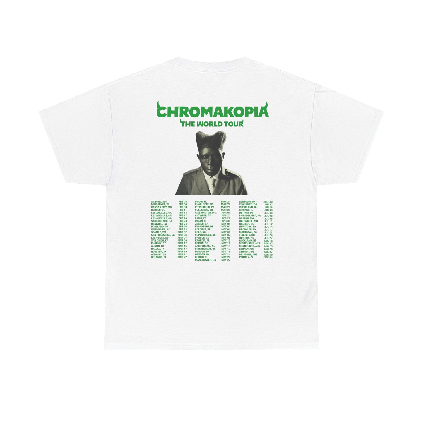 CHROMAKOPIA MERCH - CHROMAKOPIA WHITE TOUR TEE