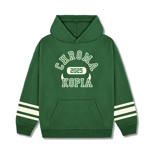 CHROMAKOPIA MERCH - CHROMAKOPIA SIGNATURE VARSITY GREEN TOUR HOODIE